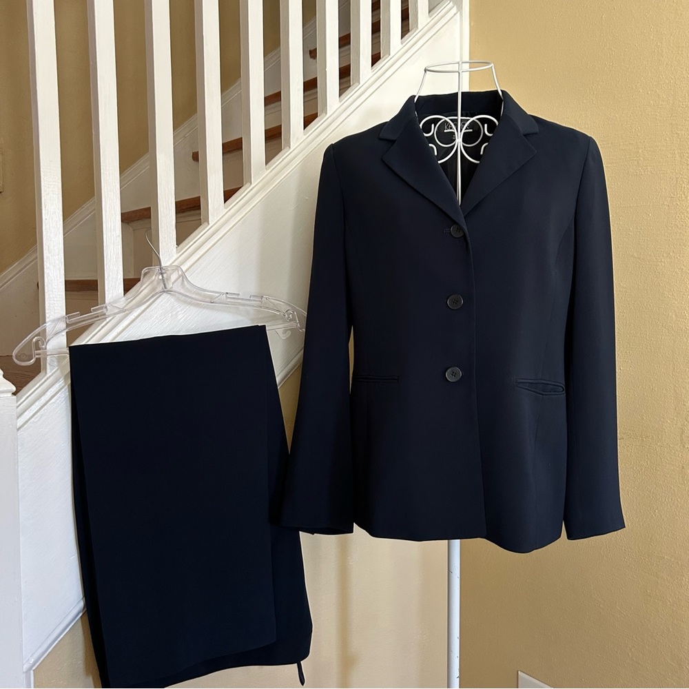 Kasper Classic Navy Pantsuit